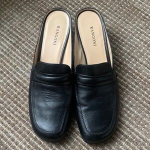 RangoniClassic Black Slip-On Loafers